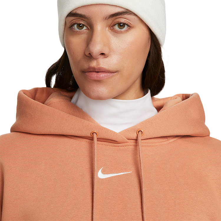 Hanorac Nike W NSW STYLE FLC PO HOODIE OS S Oranj Femei photo 2