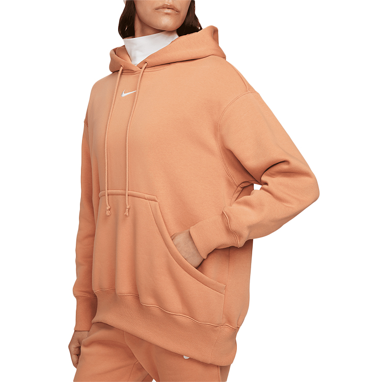 Hanorac Nike W NSW STYLE FLC PO HOODIE OS S Oranj Femei photo 5