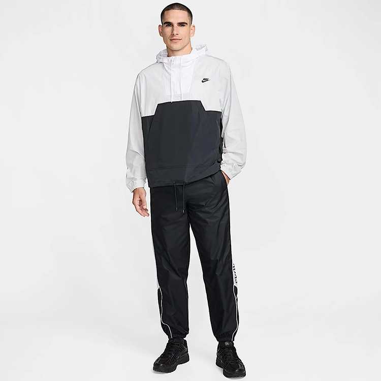 Hanorac pt bărbați Nike M NK CLUB MARINA ANRK GFX XL Alb-negru photo 5