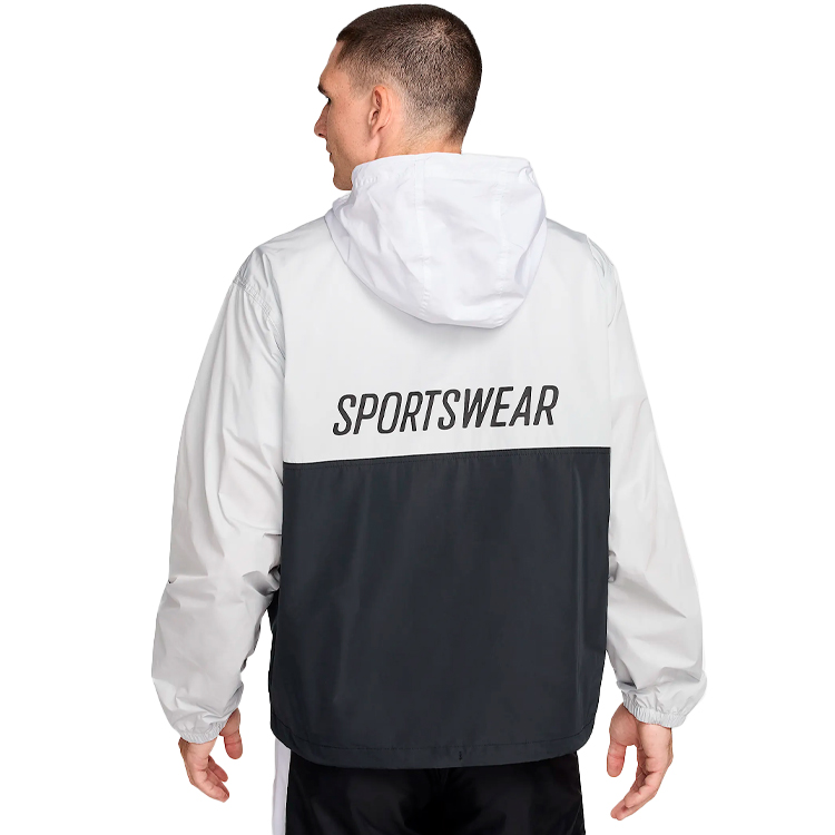 Hanorac pt bărbați Nike M NK CLUB MARINA ANRK GFX XL Alb-negru photo 7