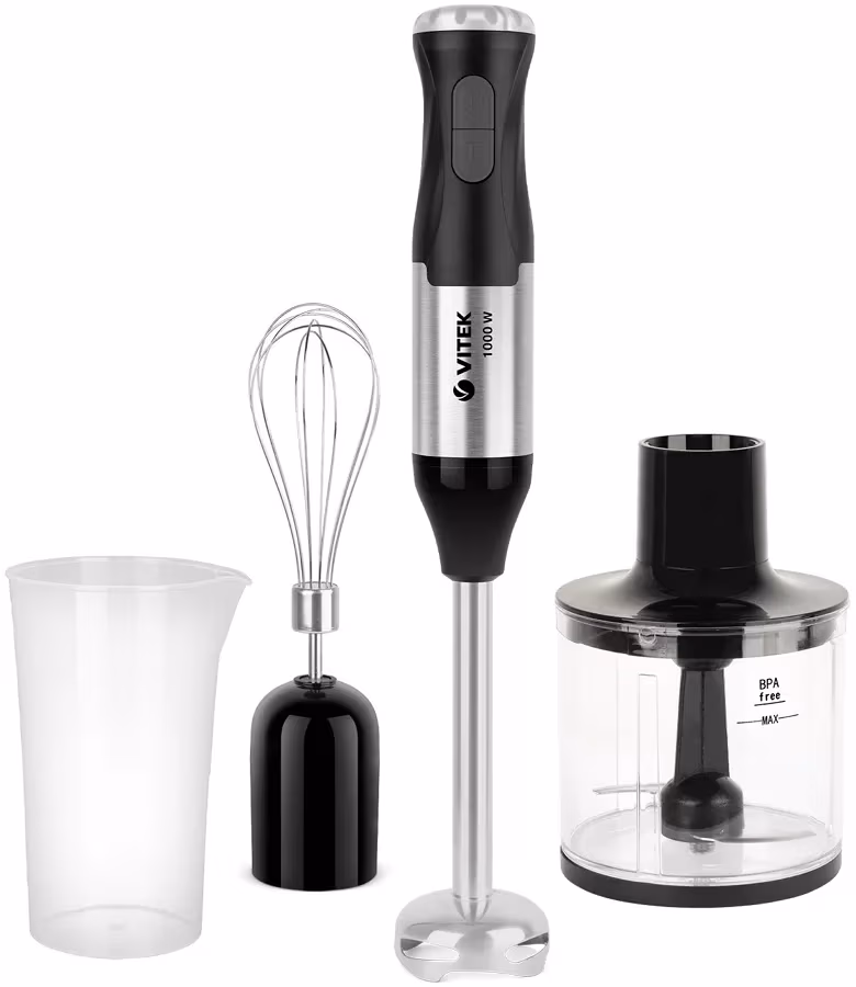 Blender Vitek VT3425, 700 ml, 1000 W, 2 trepte viteza, Negru 