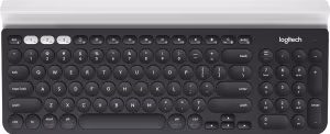 Logitech Wireless Multi-Device Keyboard K780, Full-size, Cradle, FN key, Unifying protocol (2.4GHz) Bluetooth Smart technology
