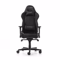 Gaming/Office Chair DXRacer Racing Pro GC-R131-N-V2, Black/Black, Premium PU leather, max weight up to 150kg / height 165-195cm, Rocking Function, Recline 90°-135°, 4D Armrests, Head and Lumber cushions, Aluminium wheelbase, 3
