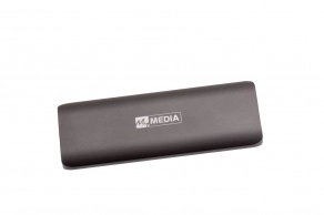 M.2 External SSD 128GB  MyMedia (by Verbatim) External SSD USB3.2 Gen 2, Sequential Read/Write: up to 520/400 MB/s, Light, Sleek space grey aluminium design, Ultra-compact aluminum housing