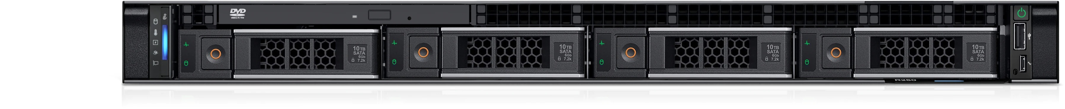 Dell PowerEdge R350 1U Rack, Intel Xeon E-2356G (3.2GHz, 12M, 6C/12T, 80W), 2x16GB UDIMM DDR4 RAM, 480GB SATA SSD, 1.2TB HDD SAS ISE 12Gbps 10K (Chassis 8x2.5" Hot-Plug HDD), PERC H355, iDRAC9 Basic, On-Board LOM, TPM 2.0 V3, Dual Hot-Plug Redundant 350W  photo 4