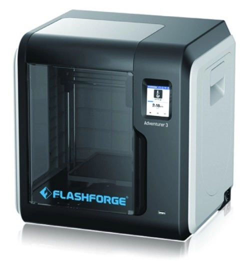 Gembird 3D Printer Flashforge Adventurer3, FFF, Single extruder, Fully-Closed Design & Auto-Temperature Control System, Build size: up to 150 x 150 x 150 mm, Connection Internet/USB stick/ WIFI, Filament: ABS/ PLA spool, 1.75mm