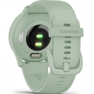 Garmin Vivomove Sport, Cool Mint Case and Silicone Band with Silver Accents thumbnav 2