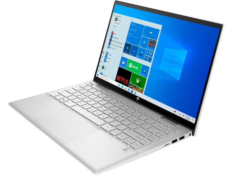 HP Pavilion 14 x360 Natural Silver (14-ek1002ci), 14.0" FHD (1920x1080) IPS 250 nits Multitouch (Intel Core i7-1355U 10xCore 3.7-5.0 GHz, 16GB (on board) LPDDR4 RAM, 512GB PCIe NVMe SSD, Intel Iris Xe Graphics, WiFi 6/BT5.3, CR, USB-C, HDMI, Backlit KB, 3 photo 3