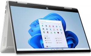 HP Pavilion 14 x360 Natural Silver (14-ek1002ci), 14.0" FHD (1920x1080) IPS 250 nits Multitouch (Intel Core i7-1355U 10xCore 3.7-5.0 GHz, 16GB (on board) LPDDR4 RAM, 512GB PCIe NVMe SSD, Intel Iris Xe Graphics, WiFi 6/BT5.3, CR, USB-C, HDMI, Backlit KB, 3 thumbnav 4