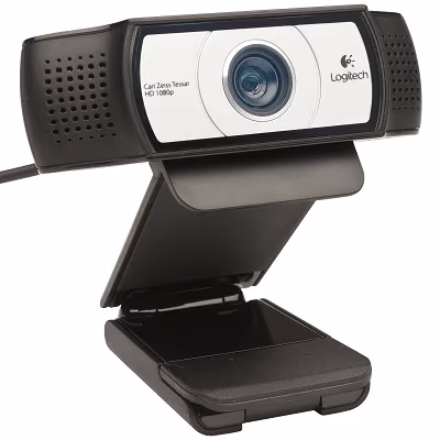Logitech Business C930e Webcam, 2 omni directional Microphones, Autofocus, Full HD 1080p 30fps/720p 60fps video streaming, H.264 video compression, Zoom to 4X, Tripod ready, RightLight2&RightSound, USB 3.0 Ready 
