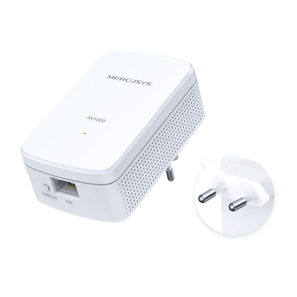 Powerline Adapter MERCUSYS  MP500KIT / 1000Mbps  / 2 Gigabit LAN Port photo 2