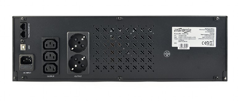 ИБП Gembird UPS-RACK-2000 / 2000VA / 1200W photo 4