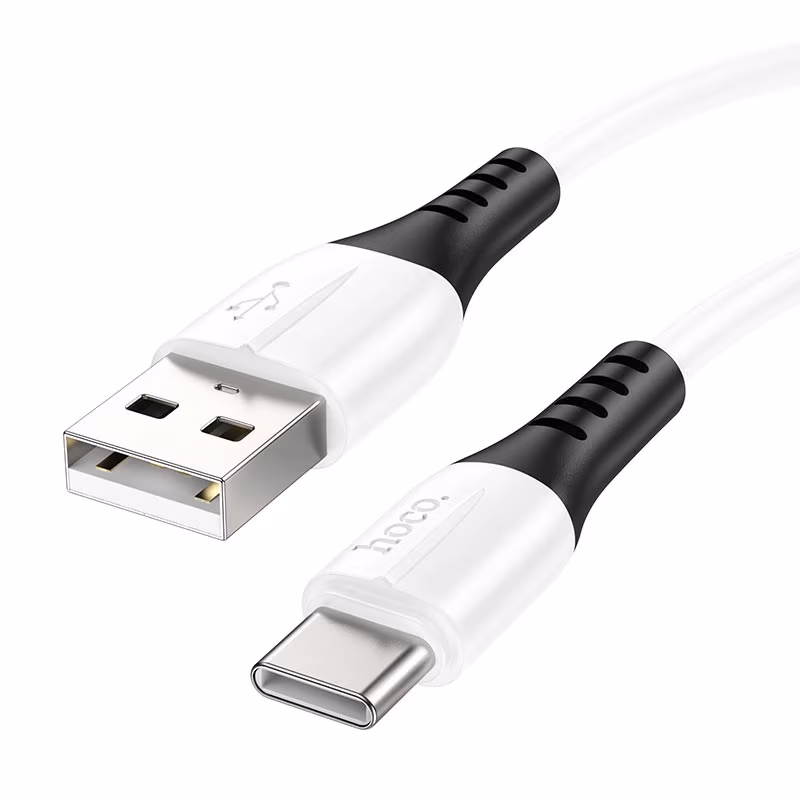 Кабель USB на USB-C HOCO  X82 / 1m / Silicone / up to 3A / White 