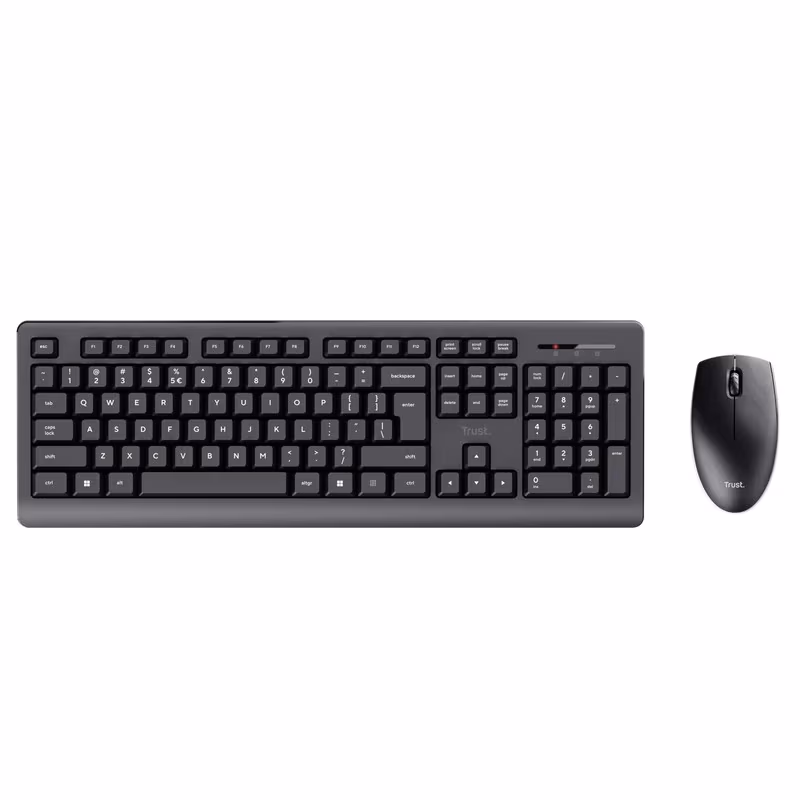 Tastatura si Mouse Wireless Trust Primo, USB, Black 
