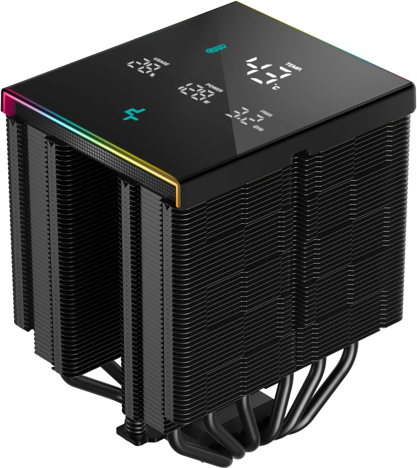 Cooler DEEPCOOL AK620 DIGITAL PRO/ Universal / 260W/ 500~1750rpm/ <25dBA/ 60.89CFM/  Black photo 7
