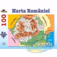 Noriel NOR4674 Puzzle 100 Piese Harta Romaniei Refresh