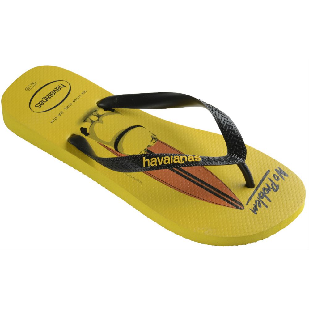 Slapi Havaianas MINIONS pt Barbati / 41/42 / Galben-negru photo 2
