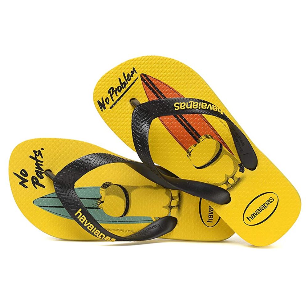 Slapi Havaianas MINIONS pt Barbati / 41/42 / Galben-negru photo 3