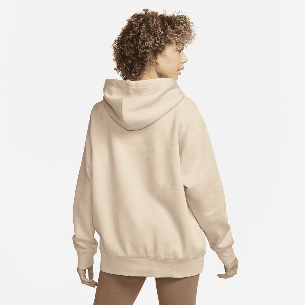 Hanorac Nike W NSW ESSNTL CLCTN FLC OS HD S Bej Femei photo 3