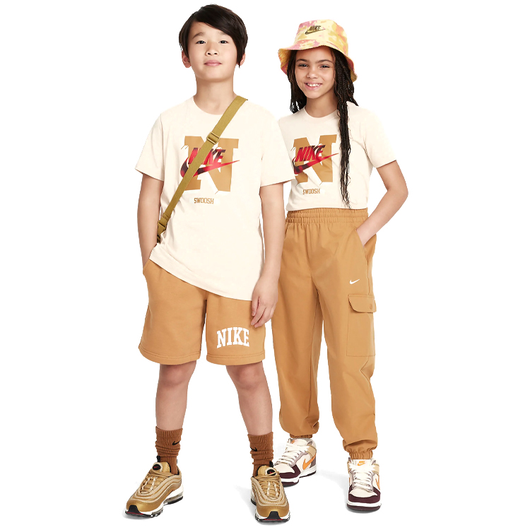Tricou Nike K NSW TEE FUTURA HBR SSNL / Barbati / XS / Bej photo 2