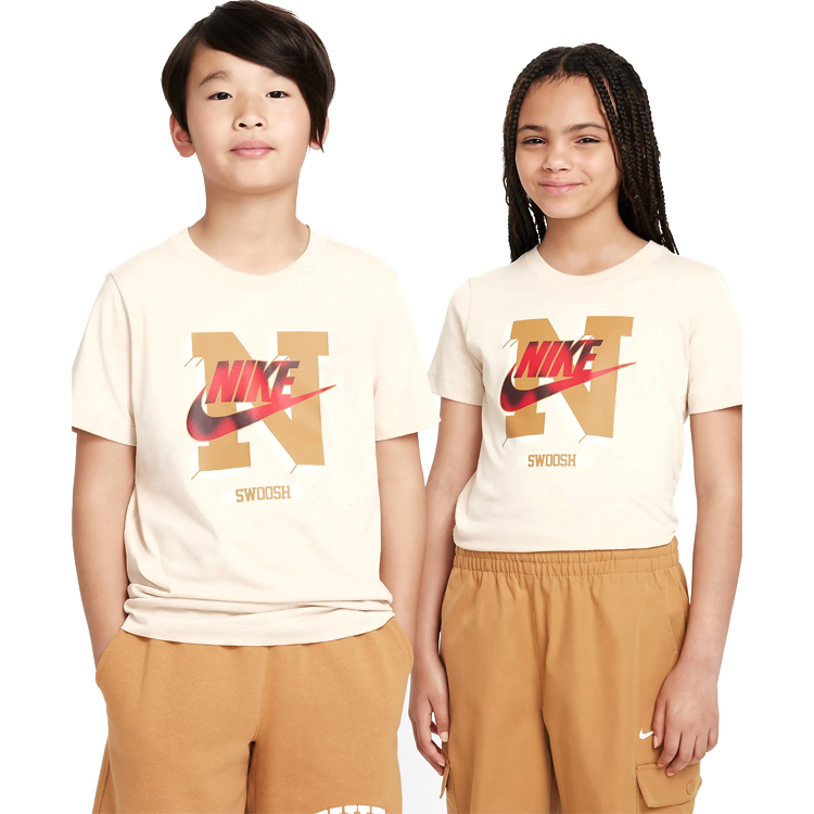 Tricou Nike K NSW TEE FUTURA HBR SSNL / Barbati / XS / Bej photo 3