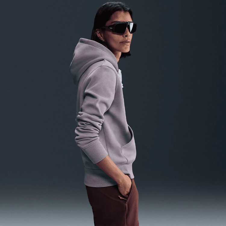 Hanorac Nike W NSW PHNX FLC STD PO LOGO HDY XS Liliac Femei photo 3