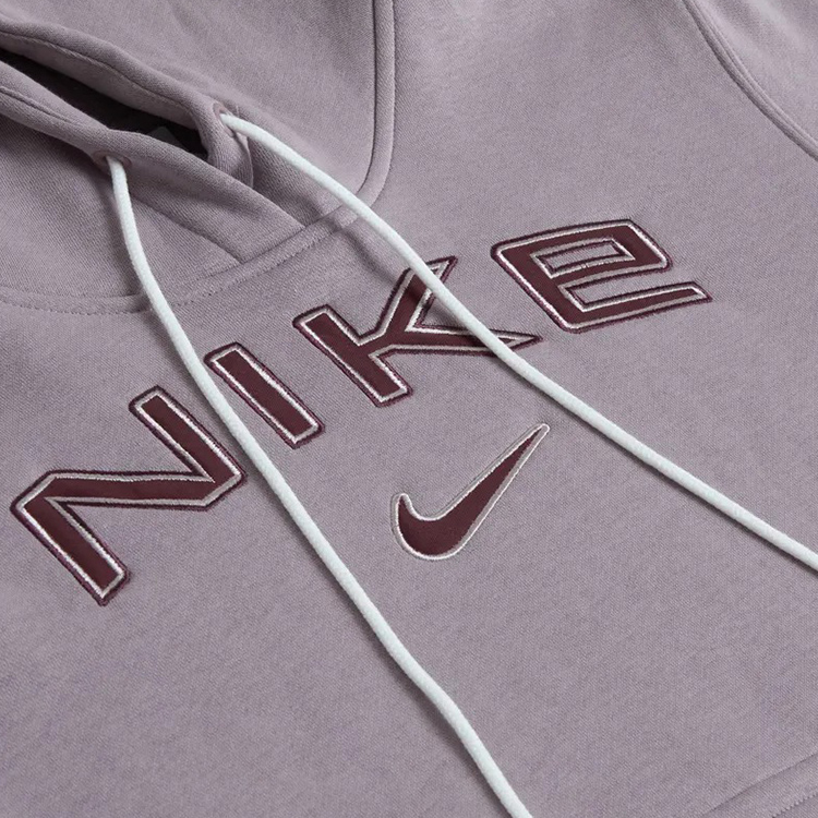 Hanorac Nike W NSW PHNX FLC STD PO LOGO HDY XS Liliac Femei photo 6