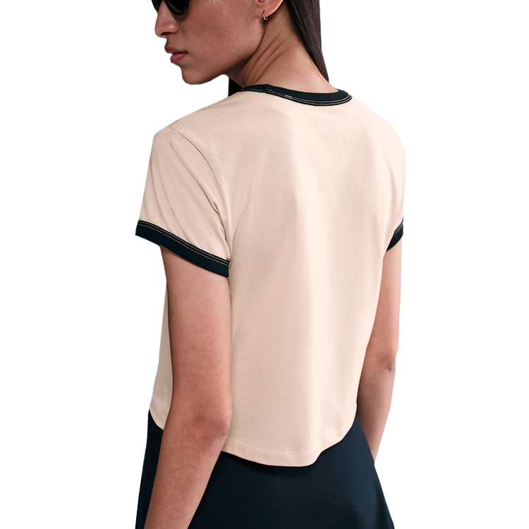 Футболка Nike W NSW SS RINGER TEE VNTG RUN XL Бежевый Женский photo 4