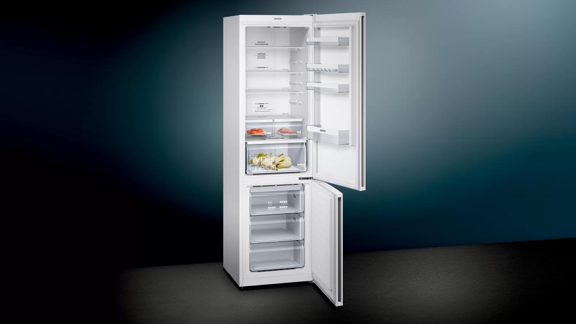 Frigider cu doua usi Siemens KG39NXW326 / 366 l / 203 cm / F / Alb photo 5