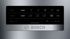 Frigider cu congelator jos Bosch KGN39XI326, 366 l, 203 cm, A++, Gri