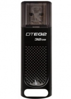 32GB USB3.1 Kingston DataTraveler Elite G2 Black, Durable zinc alloy die-cast metal casing is shock and water-resistant, LED indicator, (Read 180 MByte/s, Write 50 MByte/s) thumbnav 1