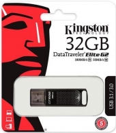 32GB USB3.1 Kingston DataTraveler Elite G2 Black, Durable zinc alloy die-cast metal casing is shock and water-resistant, LED indicator, (Read 180 MByte/s, Write 50 MByte/s) thumbnav 4