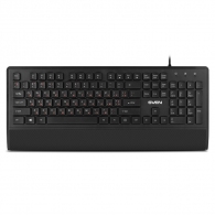 SVEN KB-E5500, Keyboard, 104 keys, 12 Fn-keys, Waterproof, Ergonomic Keyboard Rest, slim compact design, low-profile keys, Black, Rus/Ukr/Eng thumbnav 1