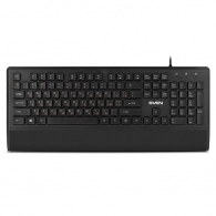 SVEN KB-E5500, Keyboard, 104 keys, 12 Fn-keys, Waterproof, Ergonomic Keyboard Rest, slim compact design, low-profile keys, Black, Rus/Ukr/Eng