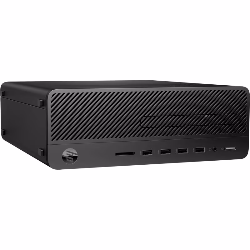 HP 290 G2 SFF (lntel® Core® i3-9100, 4GB DDR4 RAM, 128GB M.2 PCIe NVMe SSD, DVDRW, Intel® HD 630 Graphics, VGA, HDMI, USB MS&KB, Win 10 Pro, Black) 