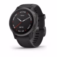 Garmin fenix 6S Pro and Sapphire, Carbon grey DLC with black band