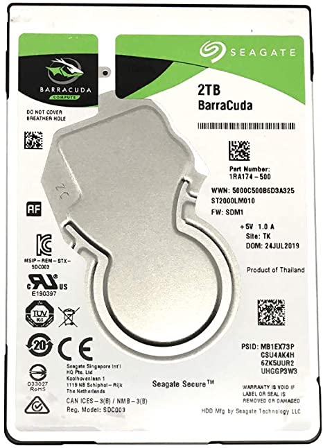 2.5" HDD 2.0TB Seagate ST2000LM010 BarraCuda™ Compute, 5400rpm, 128MB, 7mm, SATAIII photo 1