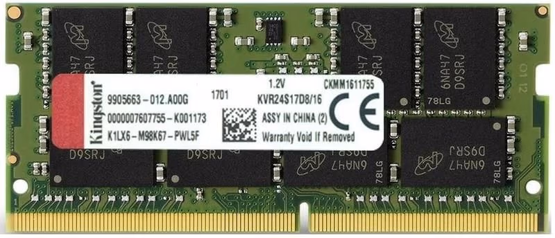 16GB DDR4-2666 SODIMM  Kingston ValueRam, PC21300, CL19, 2Rx8, 1.2V