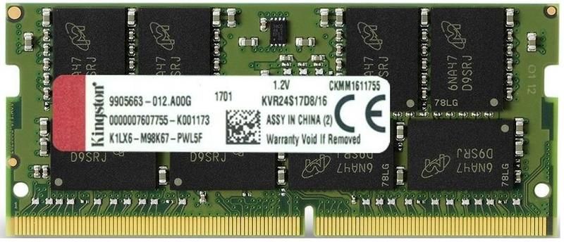 16GB DDR4-2666 SODIMM  Kingston ValueRam, PC21300, CL19, 2Rx8, 1.2V photo 1