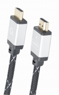 Cable HDMI GMB CCB-HDMIL-7.5M, 7.5m, male-male, Select Plus Series, High speed HDMI cable with Ethernet, Supports 4K UHD resolutions at 60 Hz, Durable nylon braiding and premium style connectors thumbnav 2