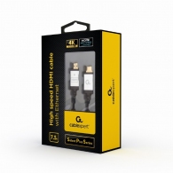 Cable HDMI GMB CCB-HDMIL-7.5M, 7.5m, male-male, Select Plus Series, High speed HDMI cable with Ethernet, Supports 4K UHD resolutions at 60 Hz, Durable nylon braiding and premium style connectors thumbnav 3