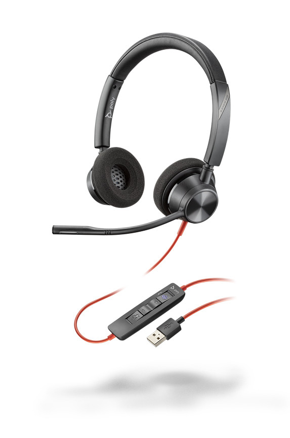 Casti Plantronics Blackwire 3320, Black photo 1