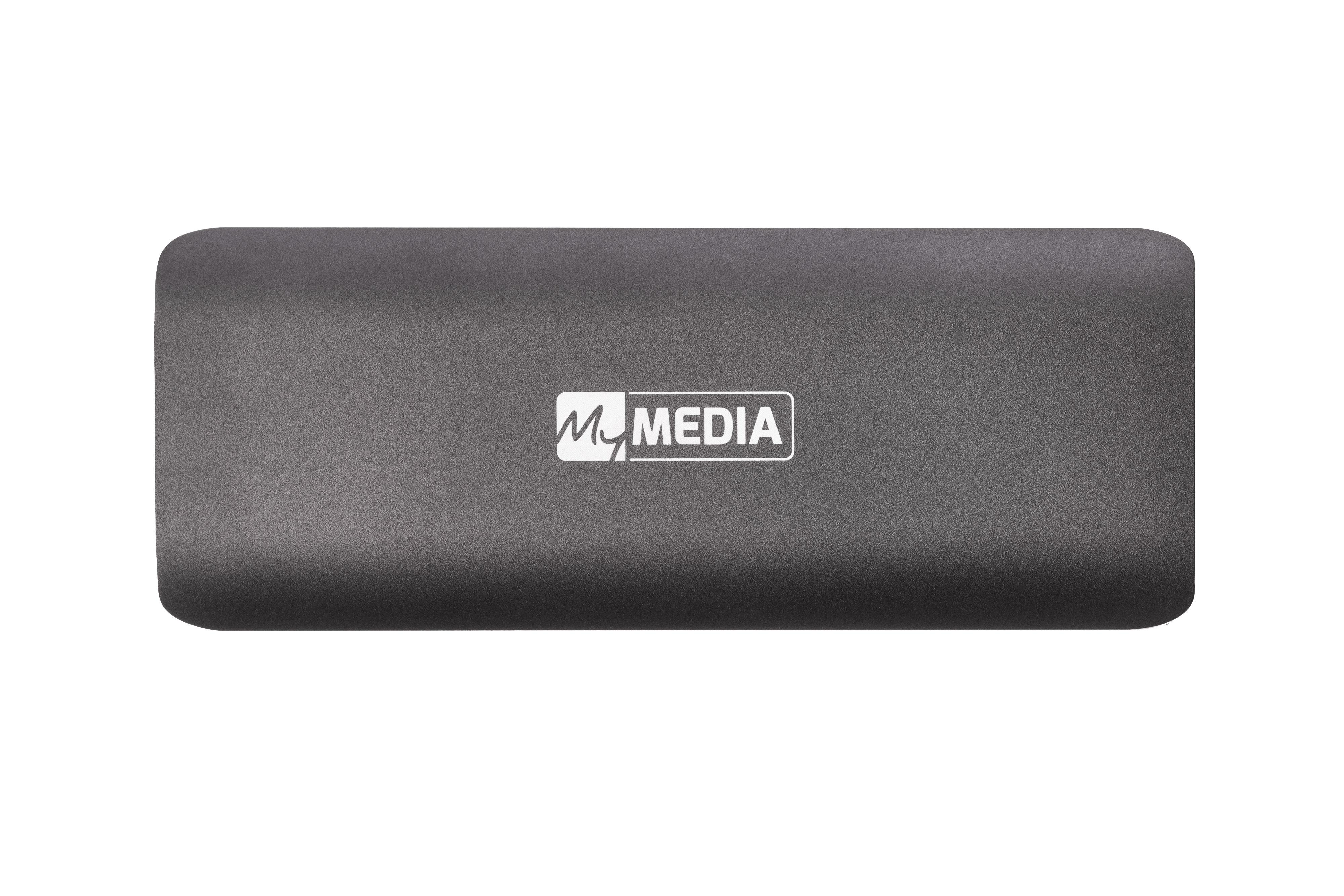 M.2 External SSD 256GB  MyMedia (by Verbatim) External SSD USB3.2 Gen 2, Sequential Read/Write: up to 520/400 MB/s, Light, Sleek space grey aluminium design, Ultra-compact aluminum housing photo 2