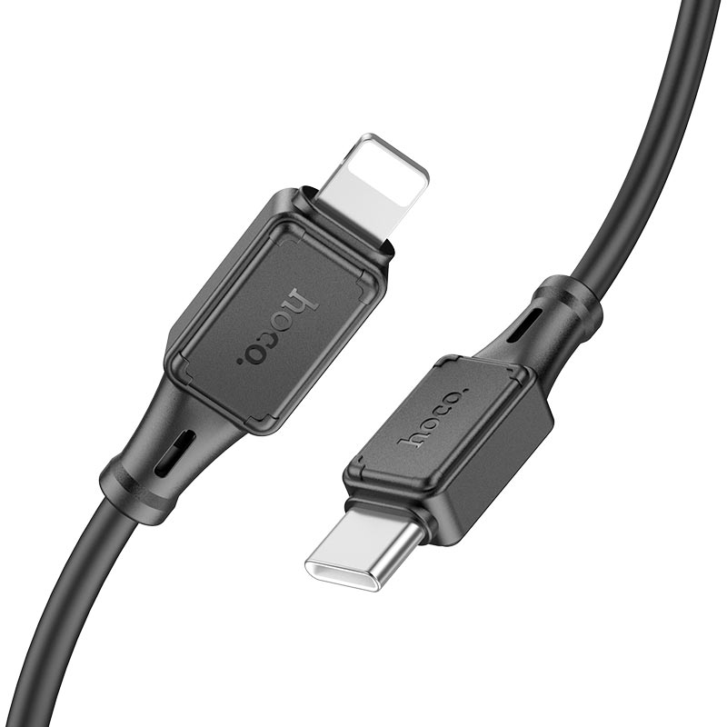 Cablu USB-C la Lightning HOCO “X101 Assistant” / 1m / Silicone / 27W / Black photo 1