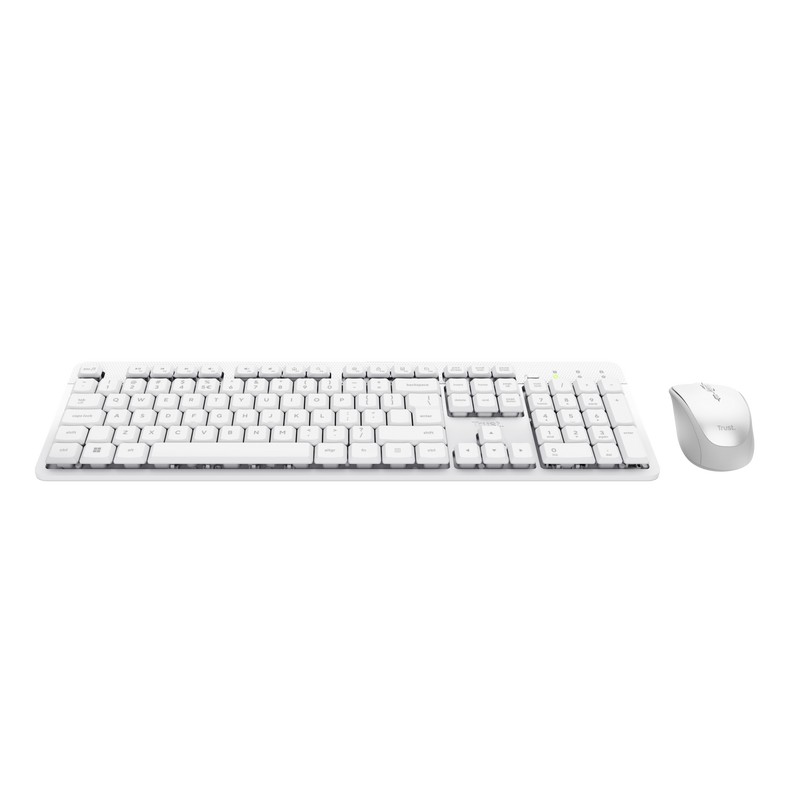 Беспроводная клавиатура и мышьTrust ODY II / White photo 2