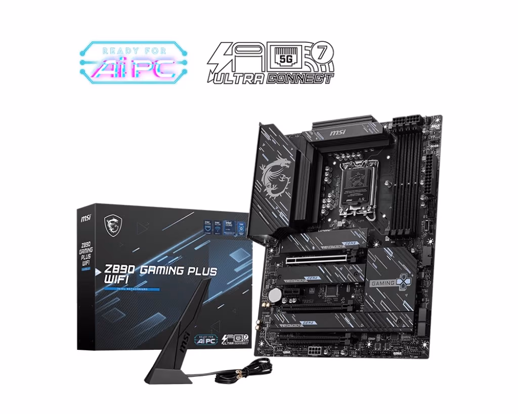 Материнская плата MSI Z890 GAMING PLUS WIFI/ 1851/ Z890/ DDR5 / ATX 