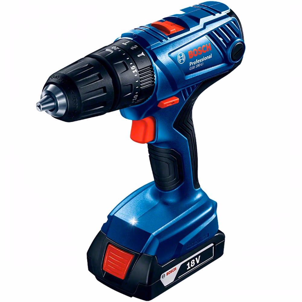 Masina de gaurit si insurubat  cu acumulator Bosch GSB 180-Li 2x2.0Ah, 06019F8307 