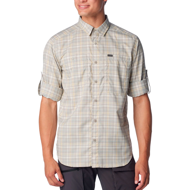 Мужская Рубашка Columbia Silver Ridge Utility Lite Plaid Long Sleeve Shirt S Серый photo 3