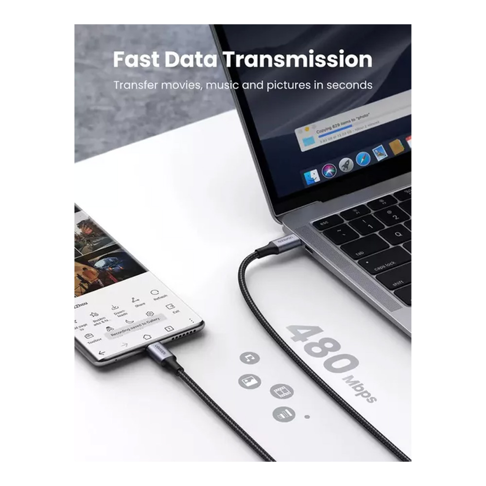 Cablu USB Type-C - USB Type-C UGREEN 70427 photo 6
