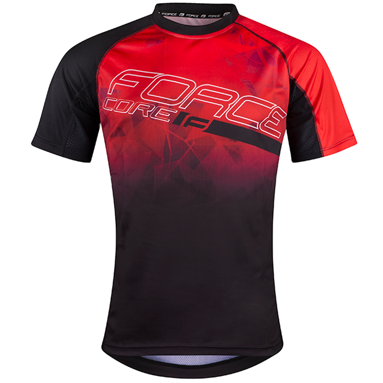 Jersey Force MTB CORE Negru-rosu 9001527 photo 2